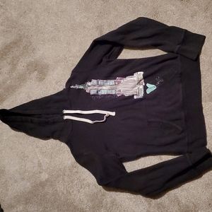 Girls black aeropostale sweatshirt hoodie M